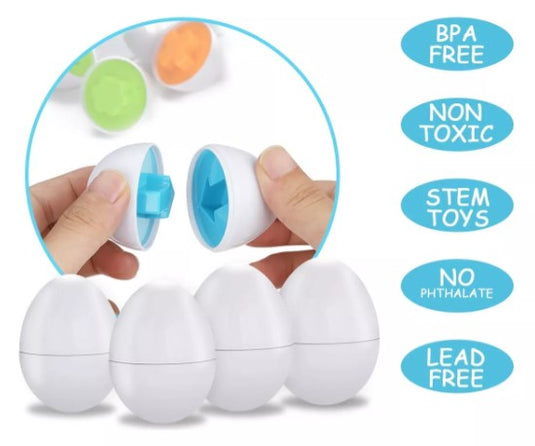 SET HUEVOS DIDÁCTICOS X6