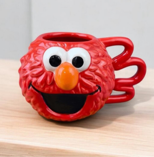 ❤️✨ Taza de Cerámica 3D Elmo – Abelardo 400 ml ✨❤️