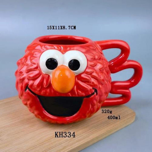 ❤️✨ Taza de Cerámica 3D Elmo – Abelardo 400 ml ✨❤️