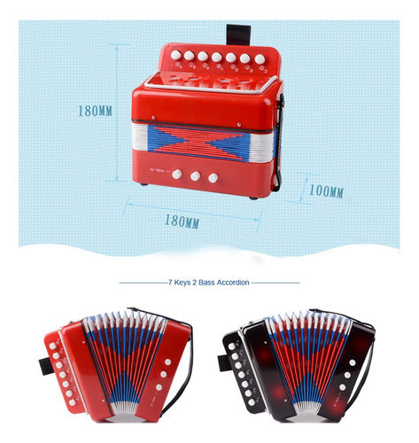 MINI ACORDEÓN REAL PARA NIÑOS