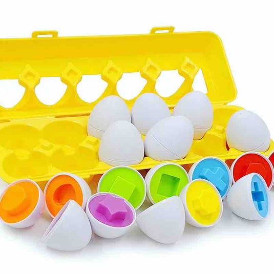 Set de Huevos Plásticos (12 Piezas)