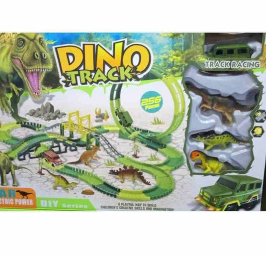 🦖🏎🏁 PISTA DE DINOS 256 pcs