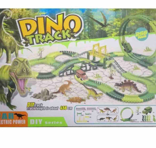 🦖🏎🏁 PISTA DE DINOS 256 pcs