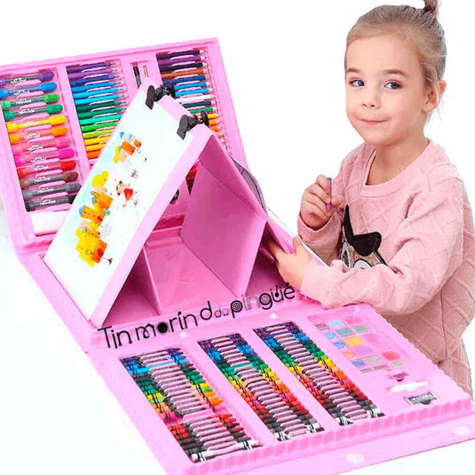 🖍🌈 SET ARTÍSTICO 208 PIEZAS